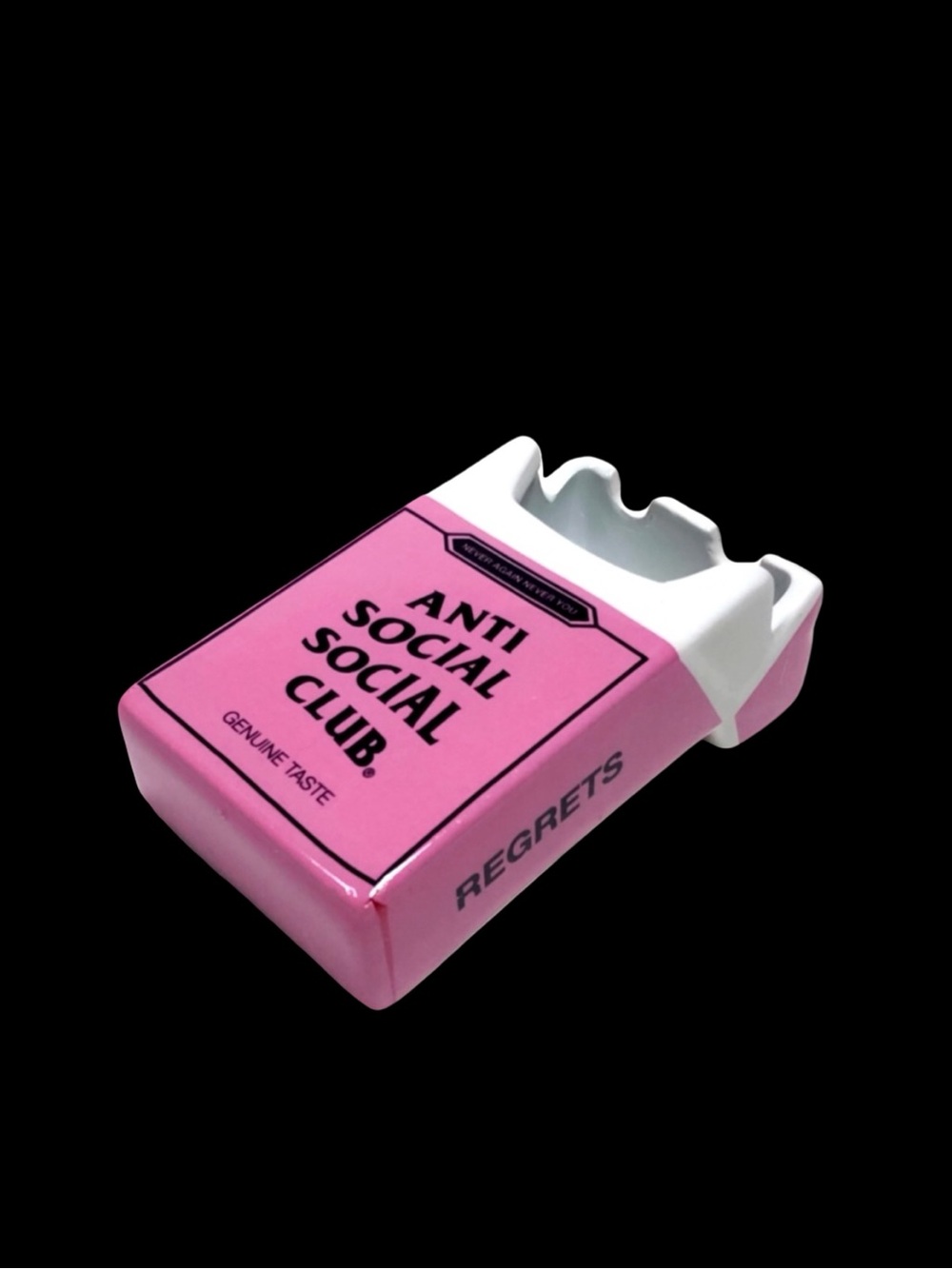 Anti Social Social Club Pink and White Reminisce Ceramic Ashtray